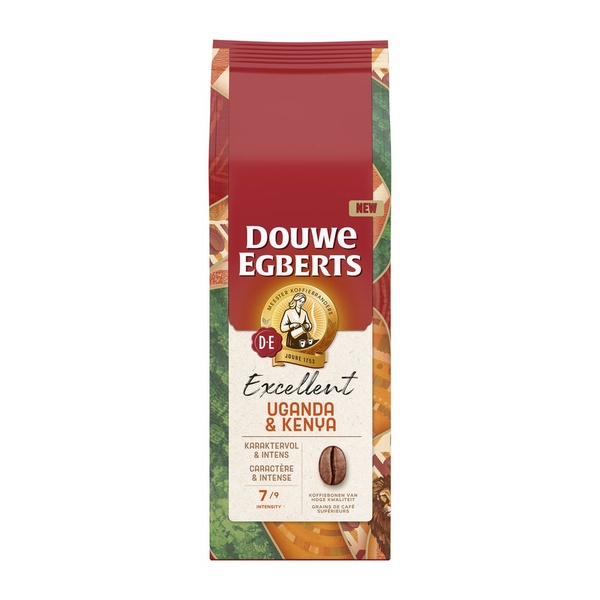 Douwe Egberts koffiebonen Excellent Uganda & Kenya voorkant