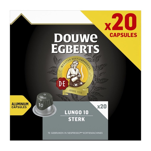 Douwe Egberts koffiecapsules lungo sterk voorkant