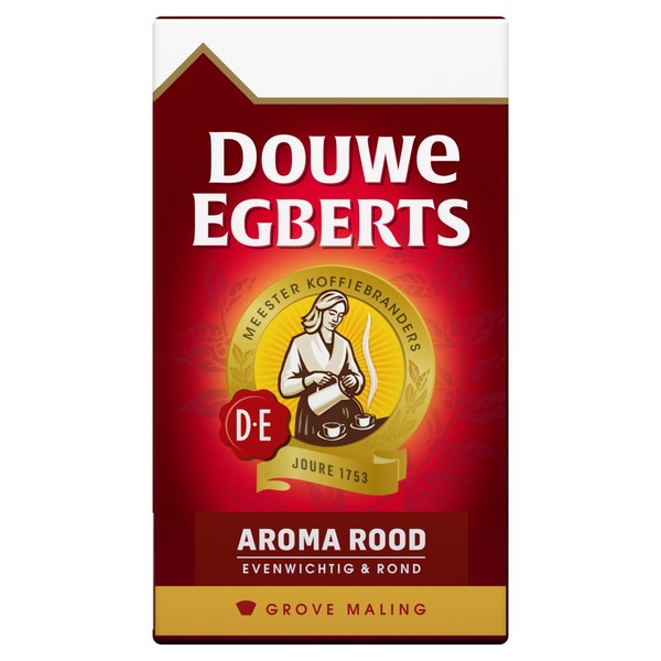 Douwe Egberts snelfilterkoffie aroma rood grove maling voorkant