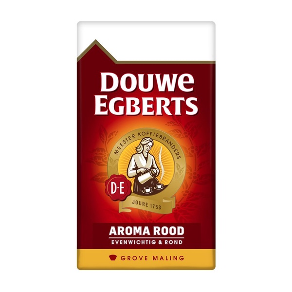 Douwe Egberts snelfilterkoffie aroma rood grove maling voorkant