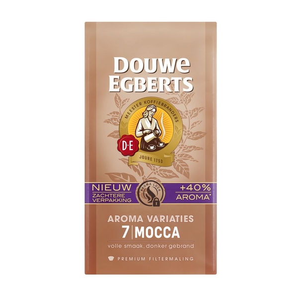 Douwe Egberts snelfilterkoffie excellent mocca voorkant