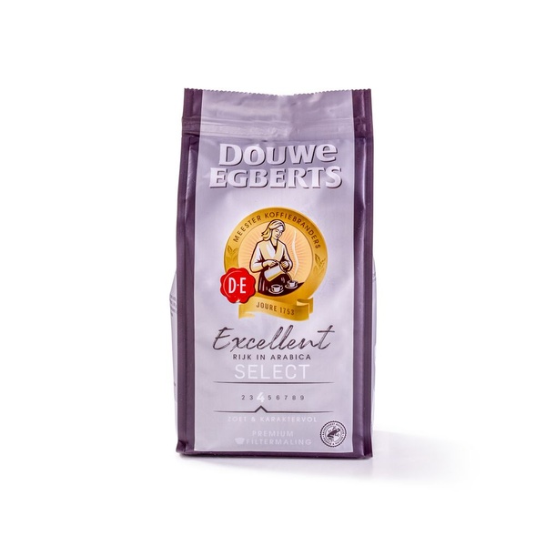 Douwe Egberts snelfilterkoffie excellent select voorkant