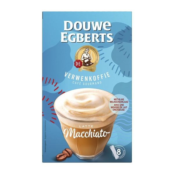 Douwe Egberts verwenkoffie latte macchiato voorkant