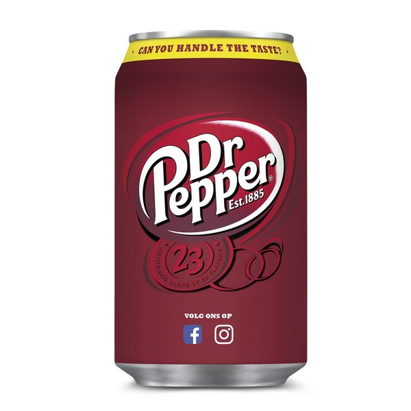 Dr Pepper blik 330 ml voorkant