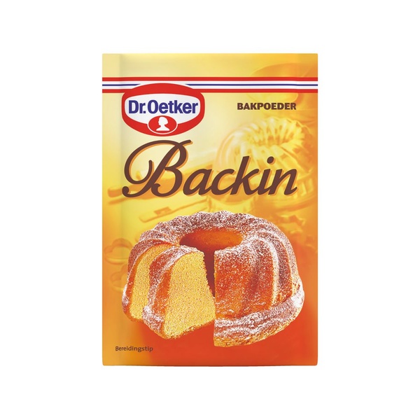 Dr. Oetker Bakpoeder Backin voorkant