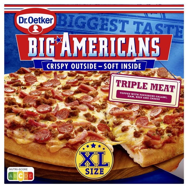 Dr. Oetker Big American triple meat XL achterkant