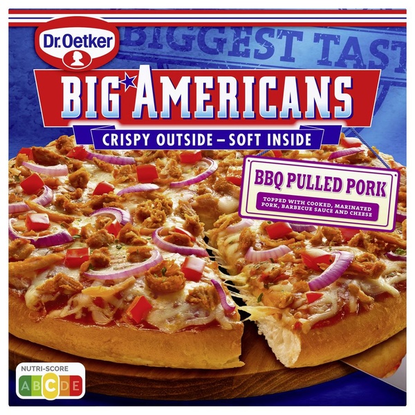 Dr. Oetker big Americans bbq pulled pork achterkant