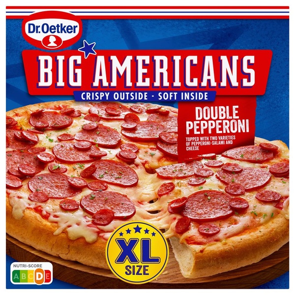 Dr. Oetker big americans double pepperoni voorkant