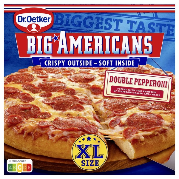 Dr. Oetker big americans double pepperoni achterkant