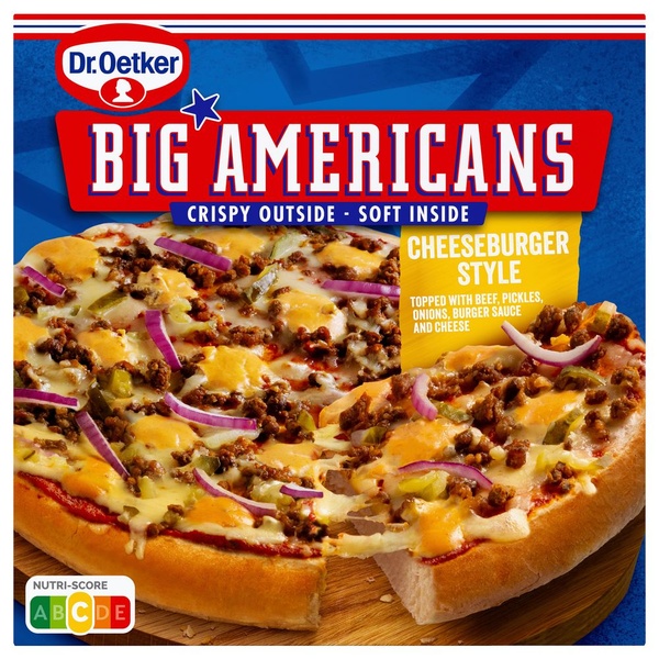 Dr. Oetker cheeseburger voorkant