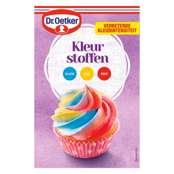 Dr. Oetker kleurstof stiften voorkant