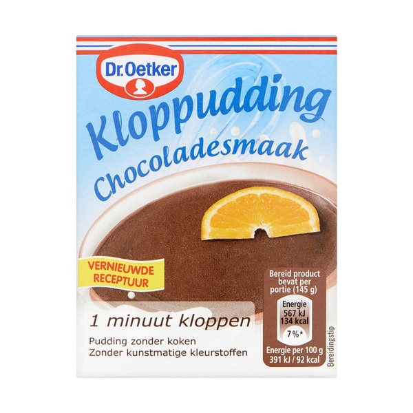 Dr. Oetker Kloppudding Chocolade voorkant