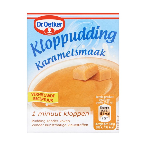Dr. Oetker Kloppudding Karamel voorkant