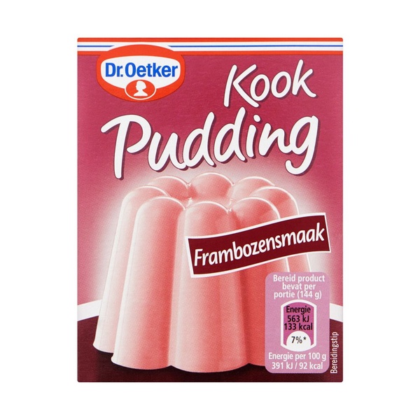 Dr. Oetker Kookpudding Framboos voorkant