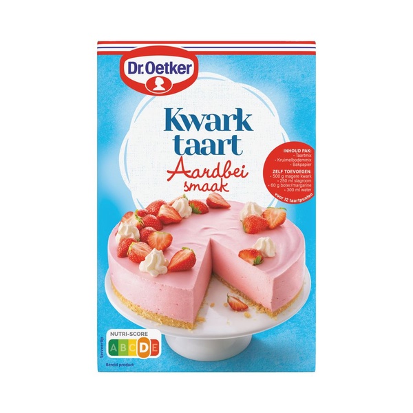 Dr. Oetker kwarktaart aardbei voorkant