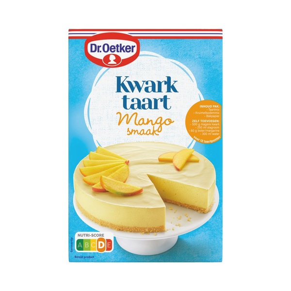 Dr. Oetker kwarktaart mango smaak voorkant