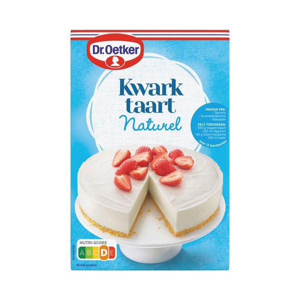 Dr. Oetker mix voor kwarktaart voorkant