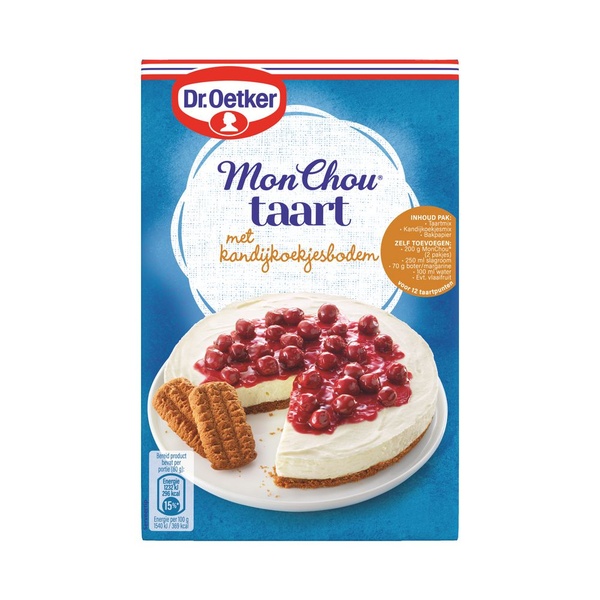 Dr. Oetker monchoutaart met kandijkoekjesbodem voorkant