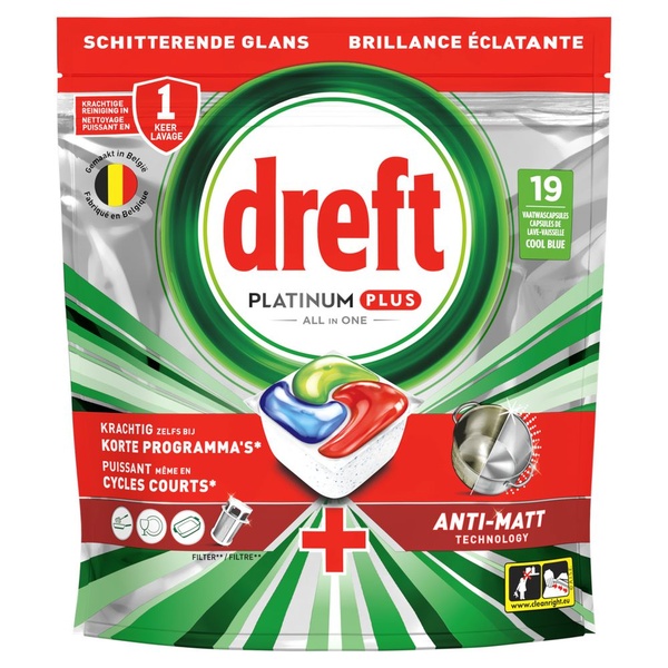 Dreft platinum plus all in one anti-dofheid voorkant