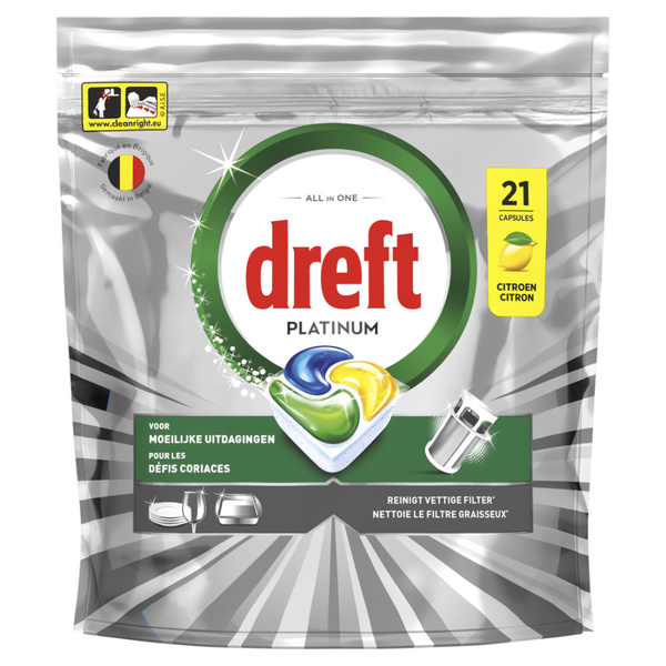 Dreft Vaatwastabletten Lemon voorkant