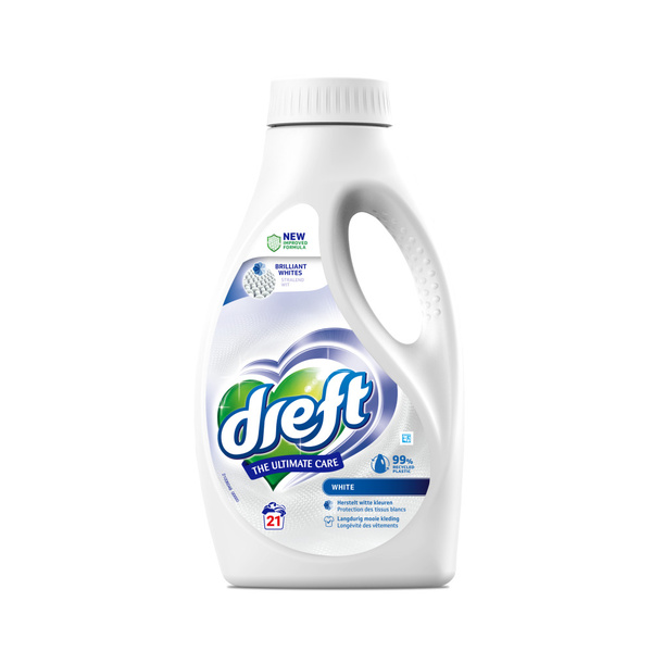Dreft wasmiddel vloeibaar white voorkant
