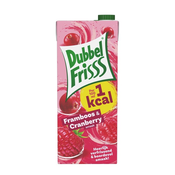 DubbelFrisss framboos cranberry voorkant