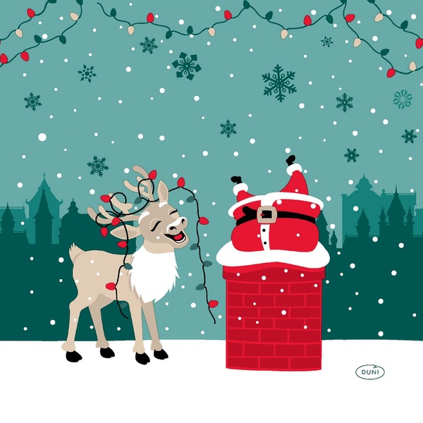 Duni servetten jolly journey voorkant