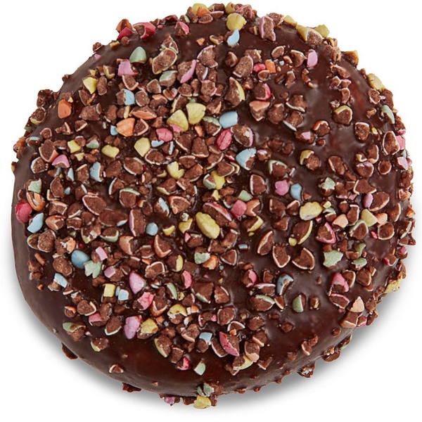 Dunkin Donuts chocolate hazelnut voorkant