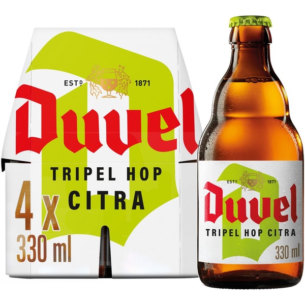 Duvel bier tripel hop ipa 4x330 ml voorkant
