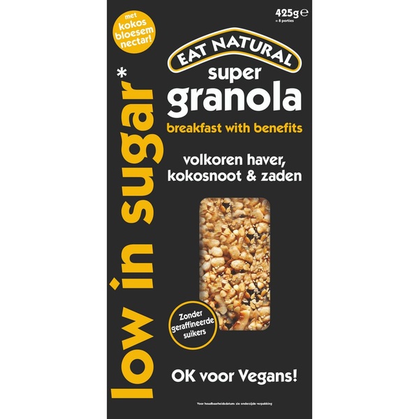 Eat Natural granola low sugar voorkant