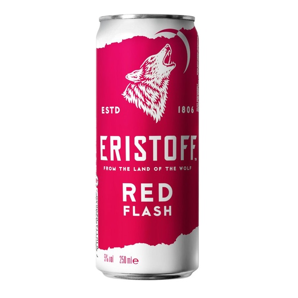 Eristoff vodka red flash voorkant