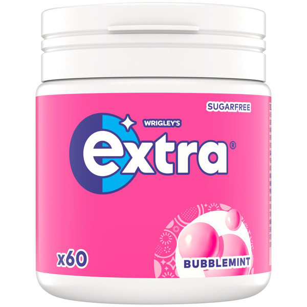 Extra Extra Kauwgom Bubblemint Suikervrij voorkant