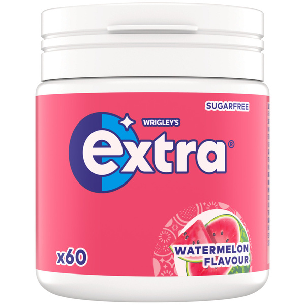 Extra Extra Kauwgom Watermelon flavour Suikervrij voorkant