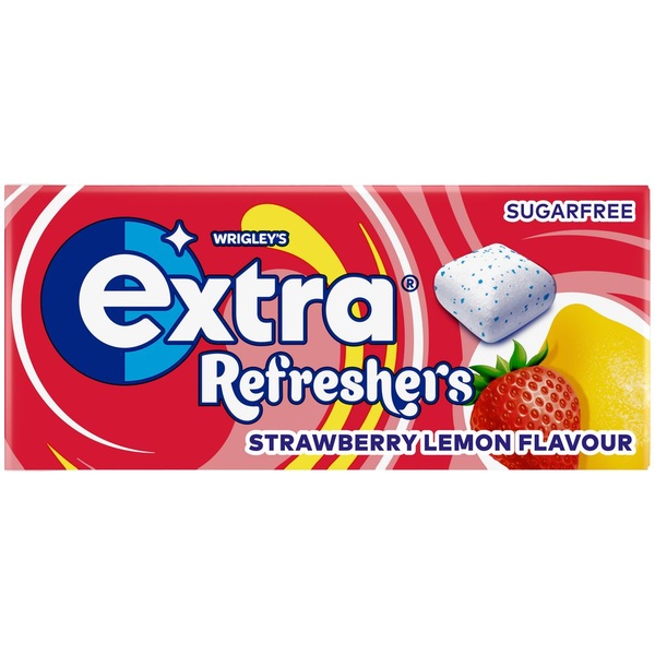 Extra refreshers strawberry lemon voorkant