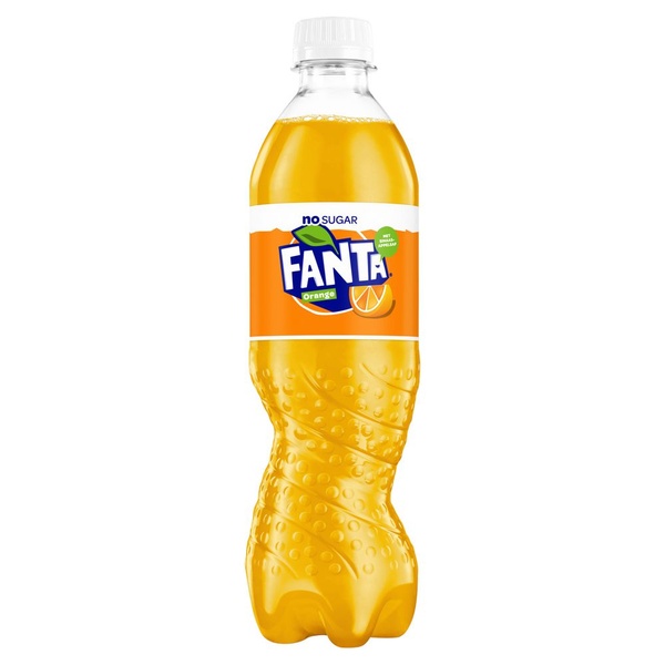 Fanta frisdrank orange no sugar voorkant