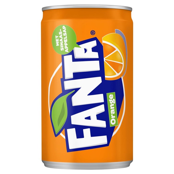 Fanta orange blik voorkant