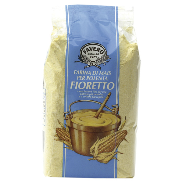 Favero Maismeel Fioretto blauw voorkant