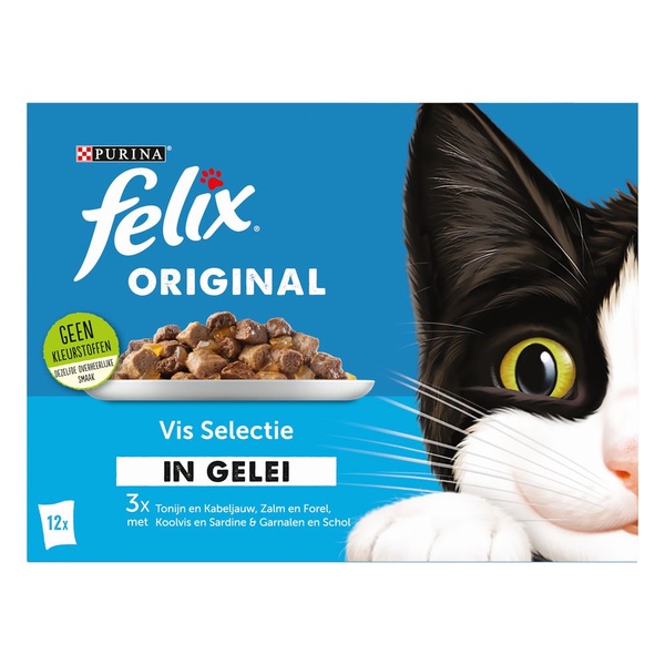 Felix Original vis selectie in gelei voorkant