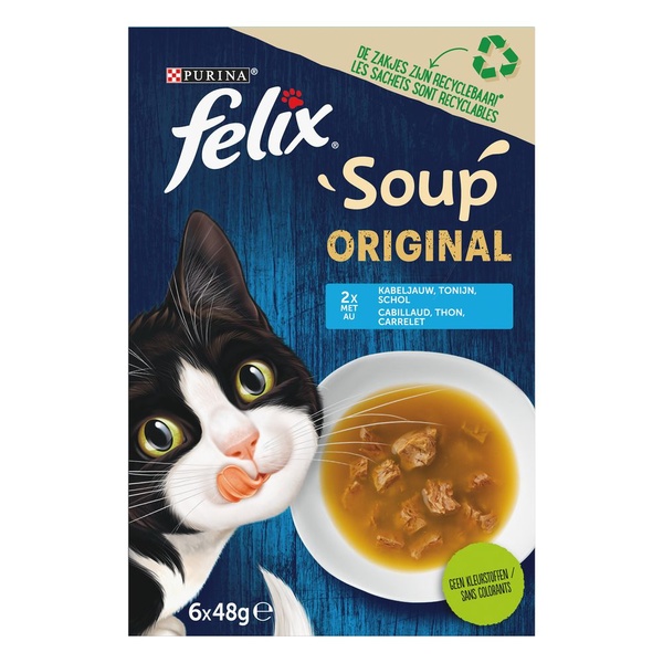 Felix Soup Vis Original doos 288 gram voorkant