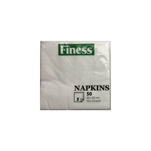 Finess servetten ice white voorkant