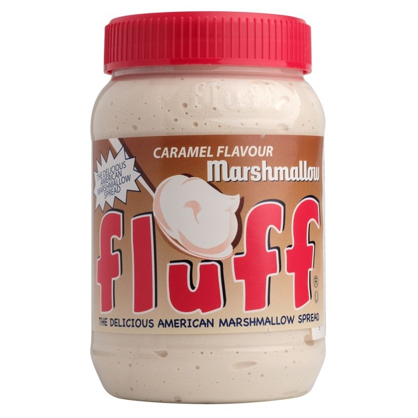 Fluff marshmallows caramel voorkant