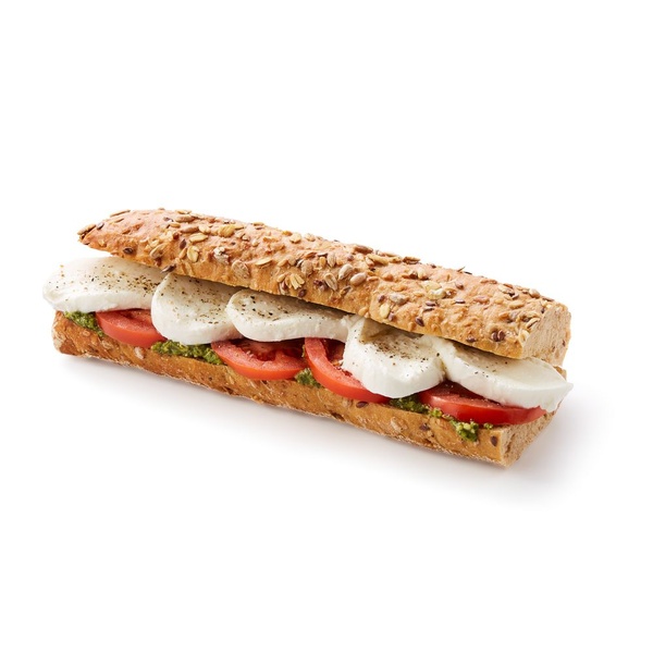 FoodClub baguette meergranen caprese voorkant