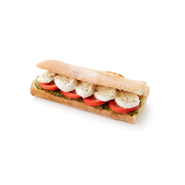 FoodClub baguette rustiek wit caprese voorkant