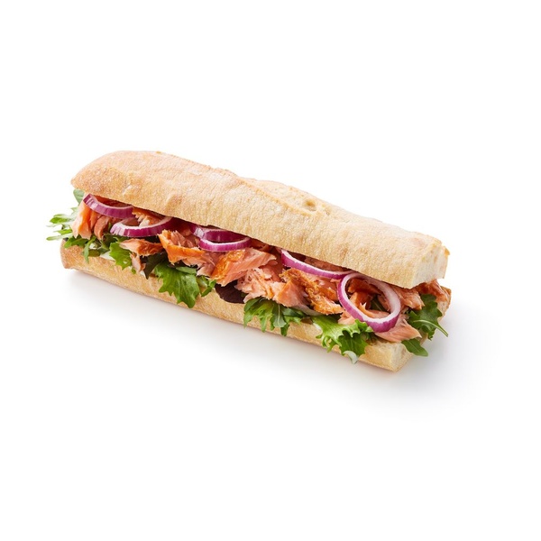FoodClub baguette rustiek wit zalm voorkant