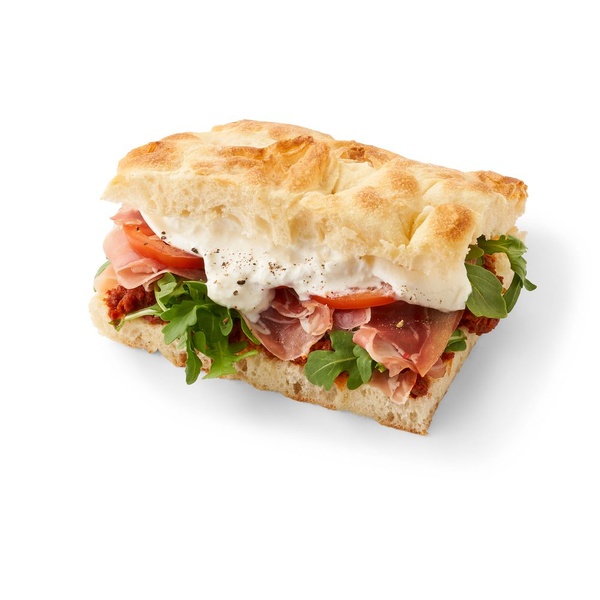 FoodClub focaccia serranoham voorkant