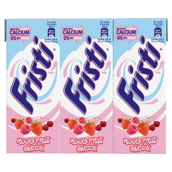 Fristi Drink Yoghurt Rood Fruit voorkant
