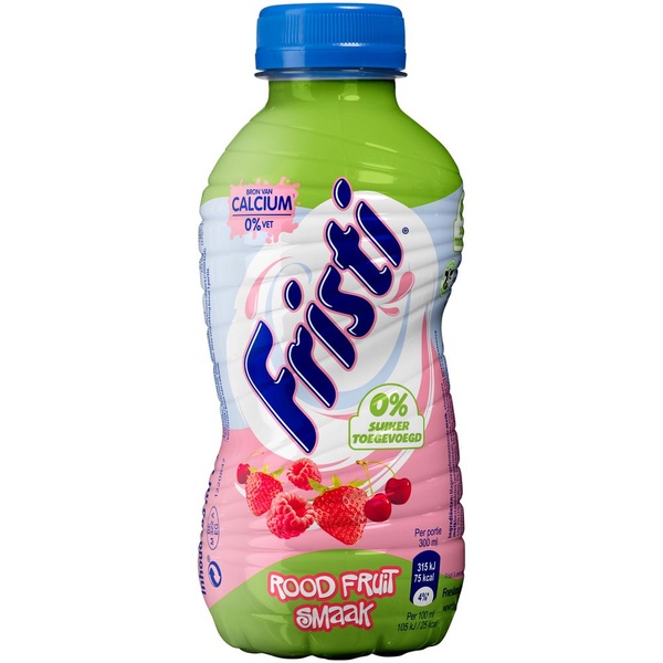 Fristi fristi rood fruit smaak 0%suiker voorkant