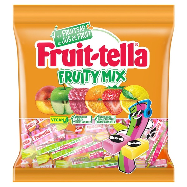 Fruittella fruity mix vegan voorkant