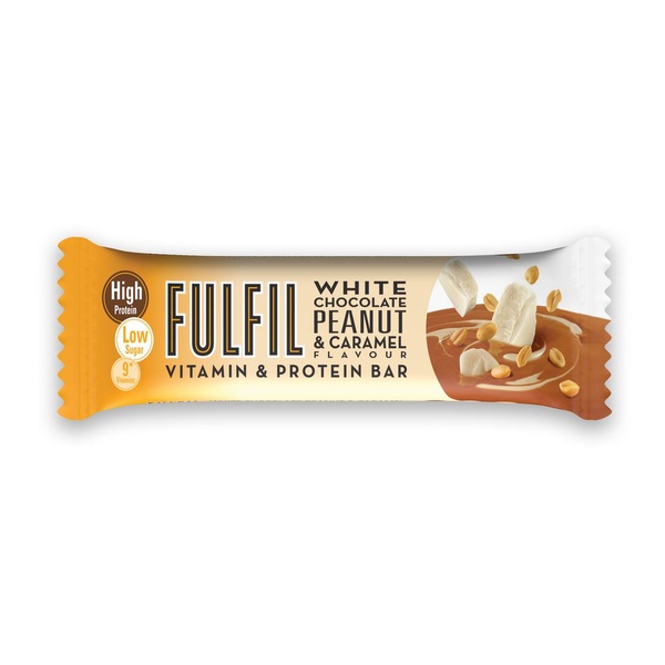 Fulfil white peanut & caramel voorkant