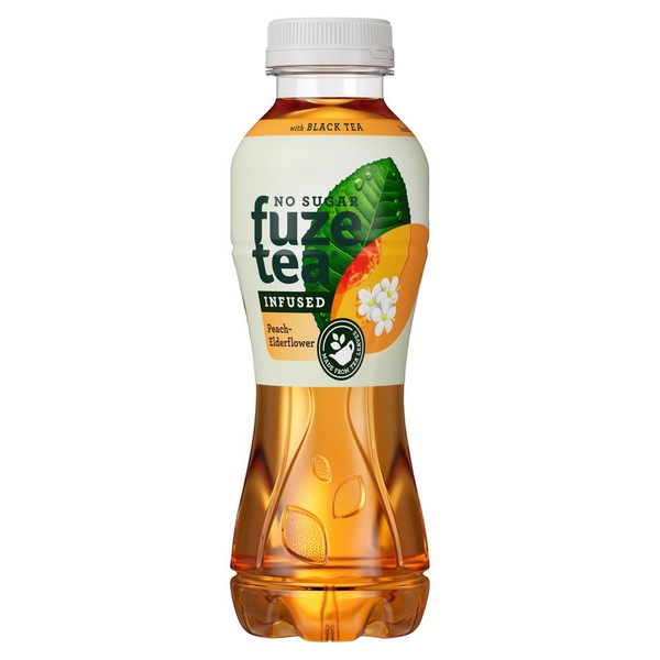 Fuze Tea black tea peach elderflower voorkant